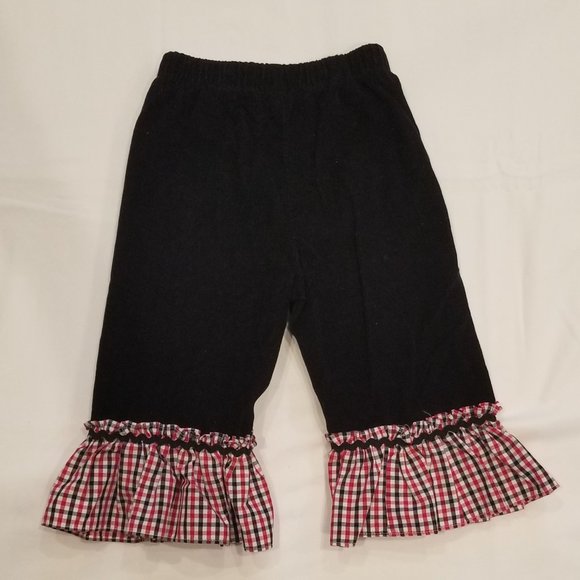 Le' Za Me Girls 24M Hand Smocked Reversible Top and Pants Set - Picture 10 of 12